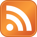 Ikona RSS - pomarańczowy kwadrat z zaokrąglonymi rogami, na nim biały symbol fali rozchodzącej się z lewego dolnego rogu
